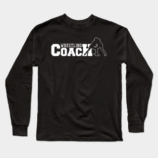 Wrestler Coach Funny Wrestling Dad Sport Gift Idea Long Sleeve T-Shirt